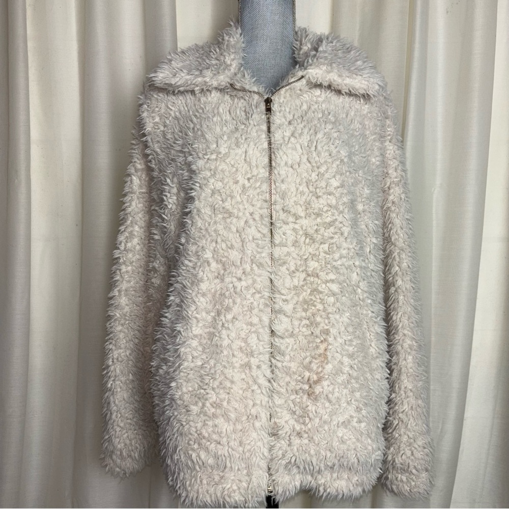 Show Me Your Mumu Kassidy Faux Fur Sherpa Zip Front Jacket